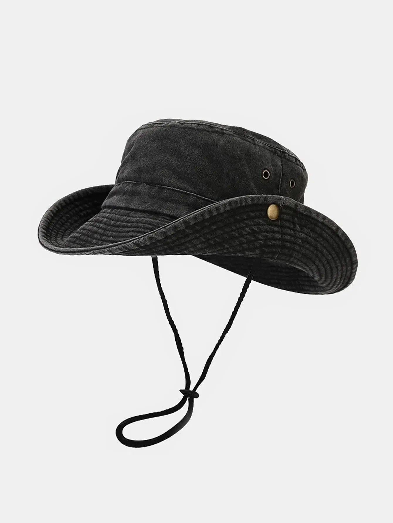 Zyrah – Distressed design – Bucket hat-10174659559751-Ivory Ombre
